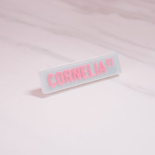 Street Sign Barrette