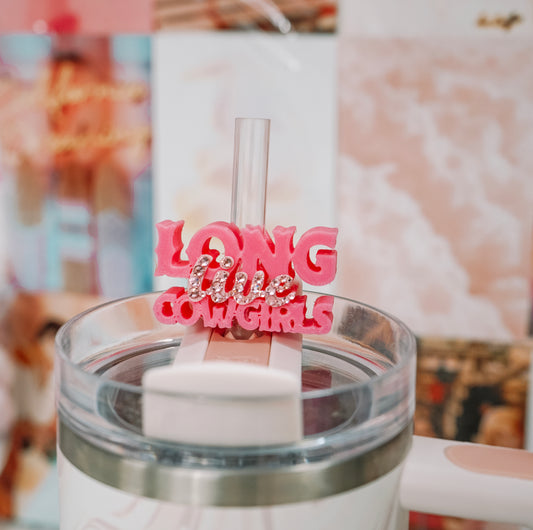 Long Live Cowgirls Straw Charm