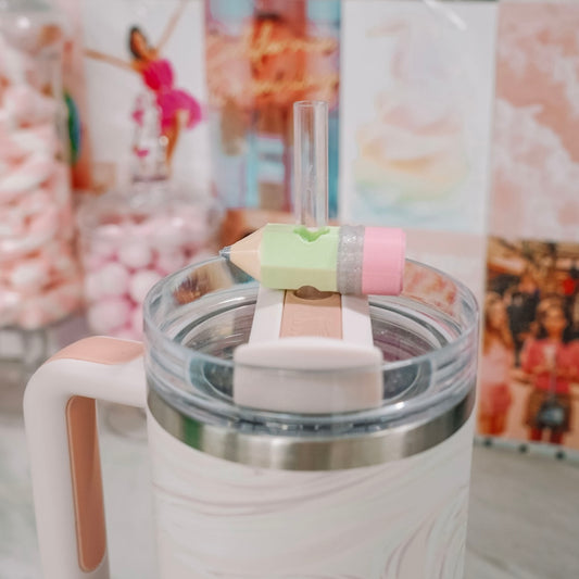 Pencil Straw Charm
