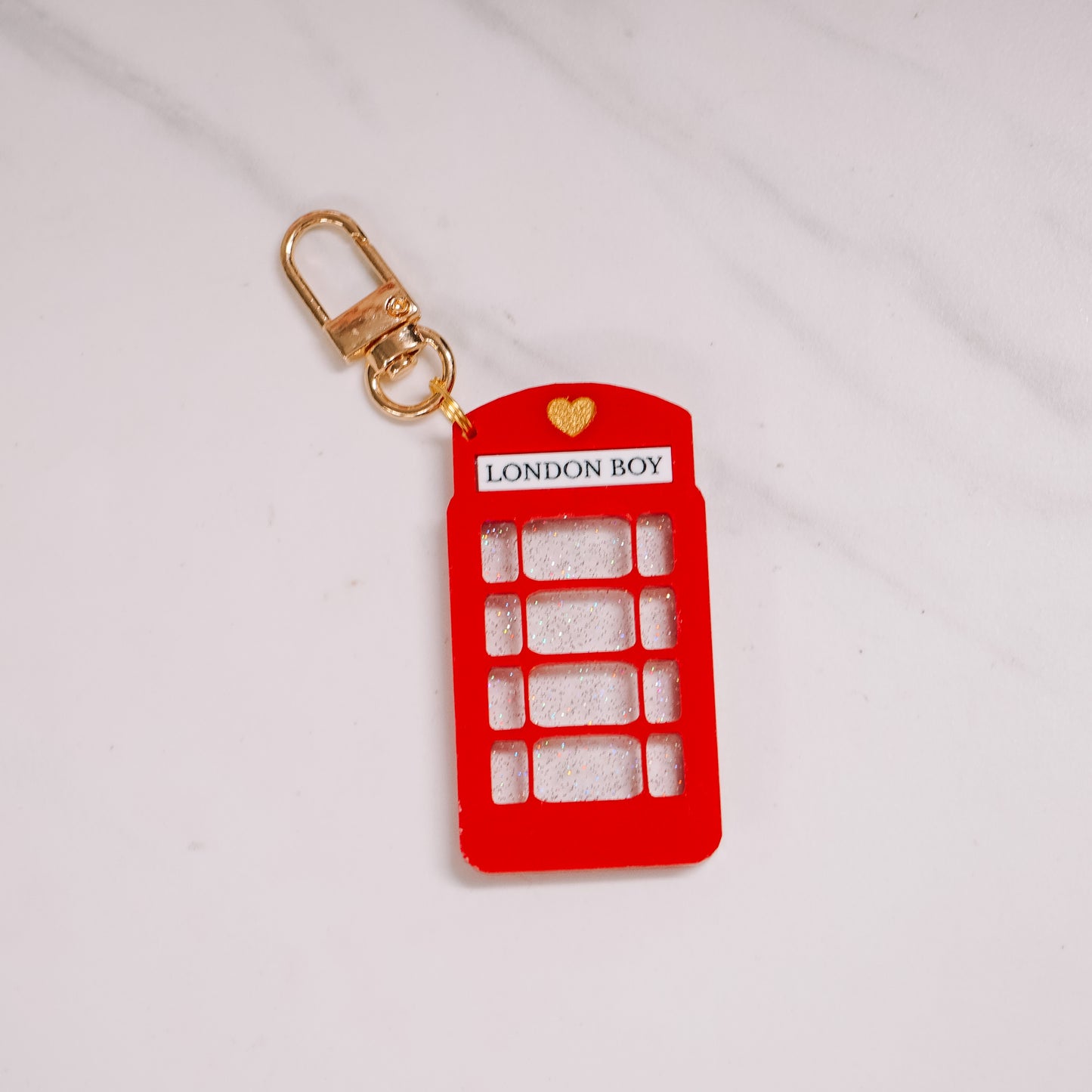 London Boy Phone Booth Bag Charm