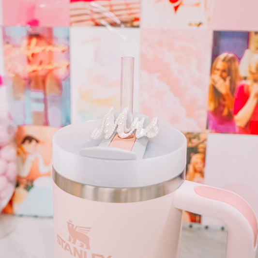 Crystal Mrs Straw Charm
