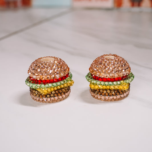 Burger Straw Charm