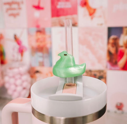 Marshmallow Chick Straw Charm