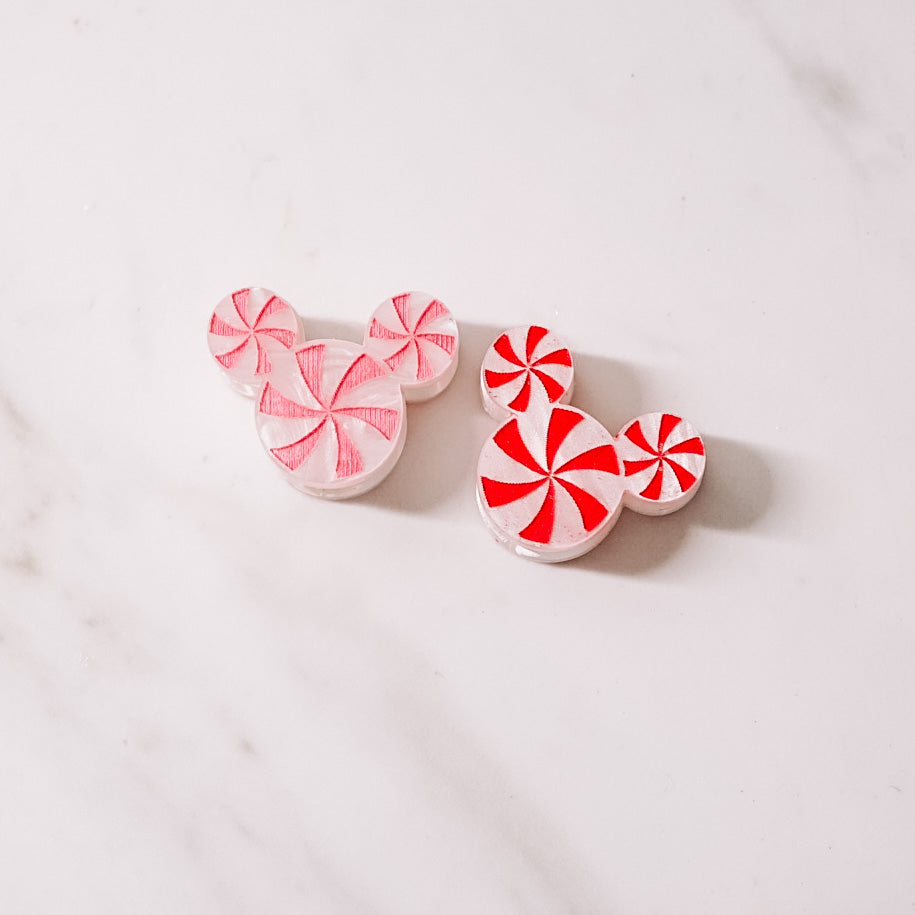 Peppermint Candy Mouse Straw Charm