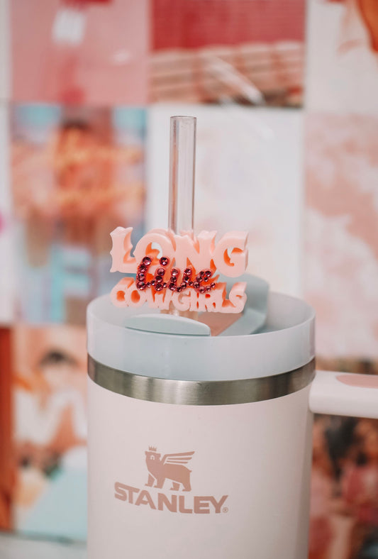 Long Live Cowgirls Straw Charm