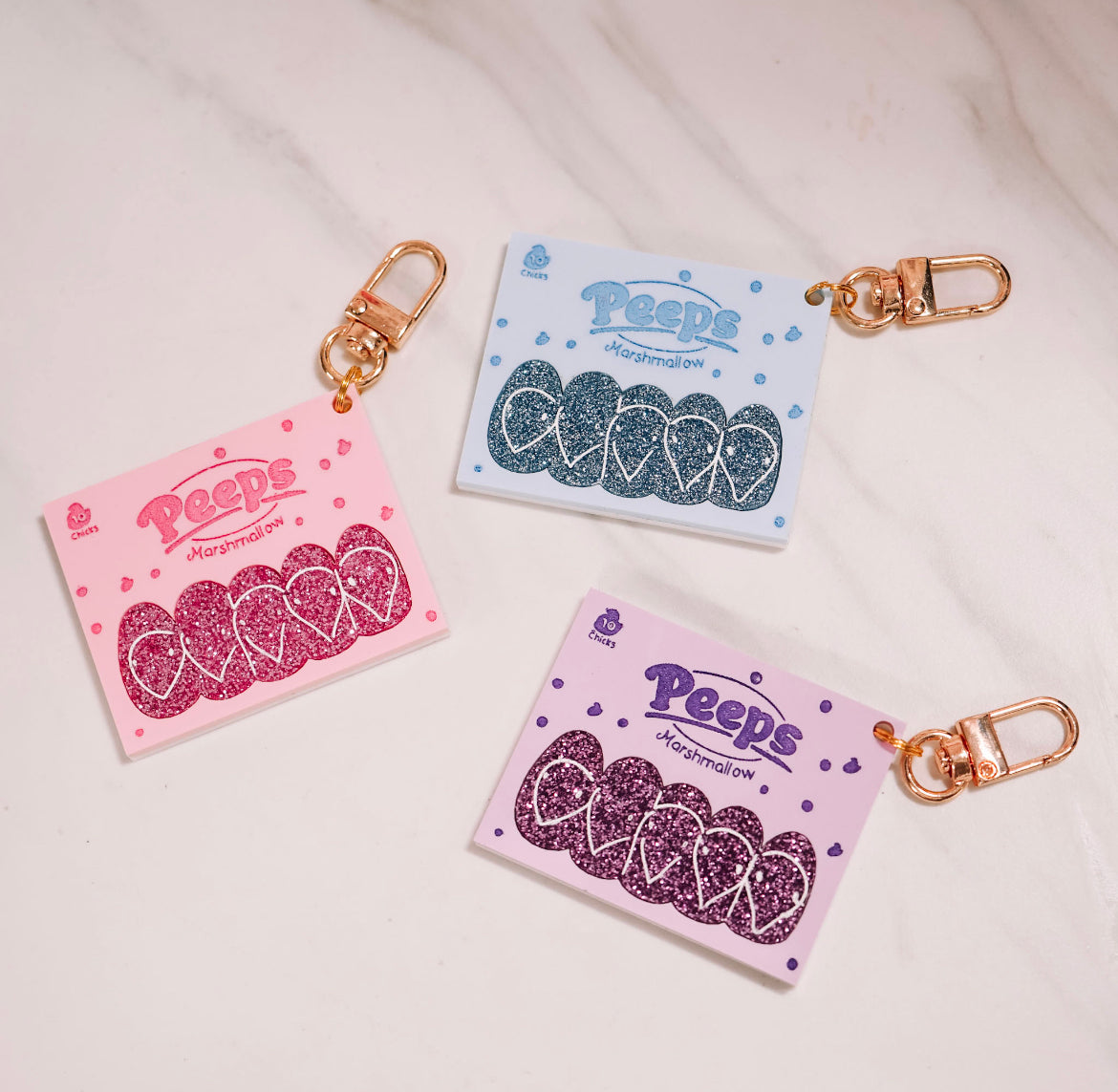 Marshmallow Chick Bag Charm
