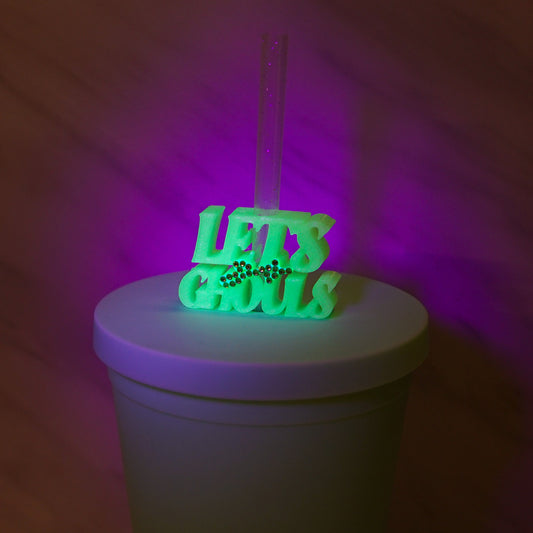 Let's Go Ghouls Straw Charm