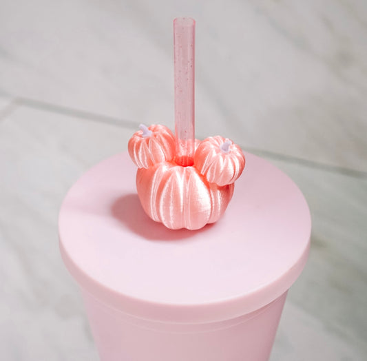 3D Ear Pumpkin Straw Charm