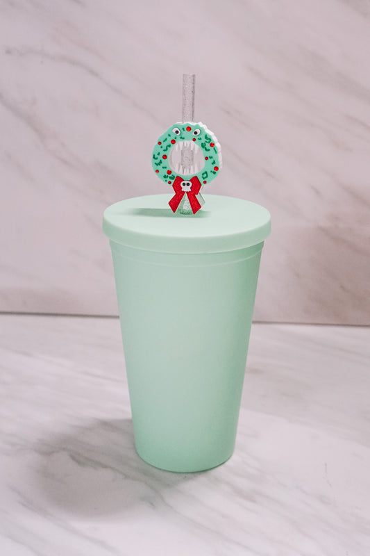 Wreath Straw Charm
