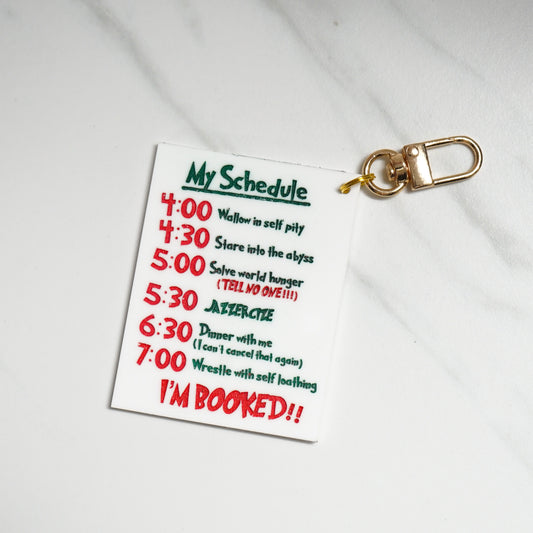 Christmas Schedule Bag Charm