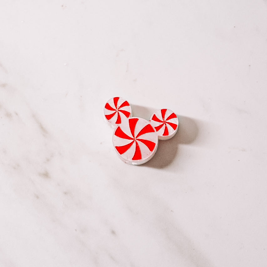 Peppermint Candy Mouse Straw Charm