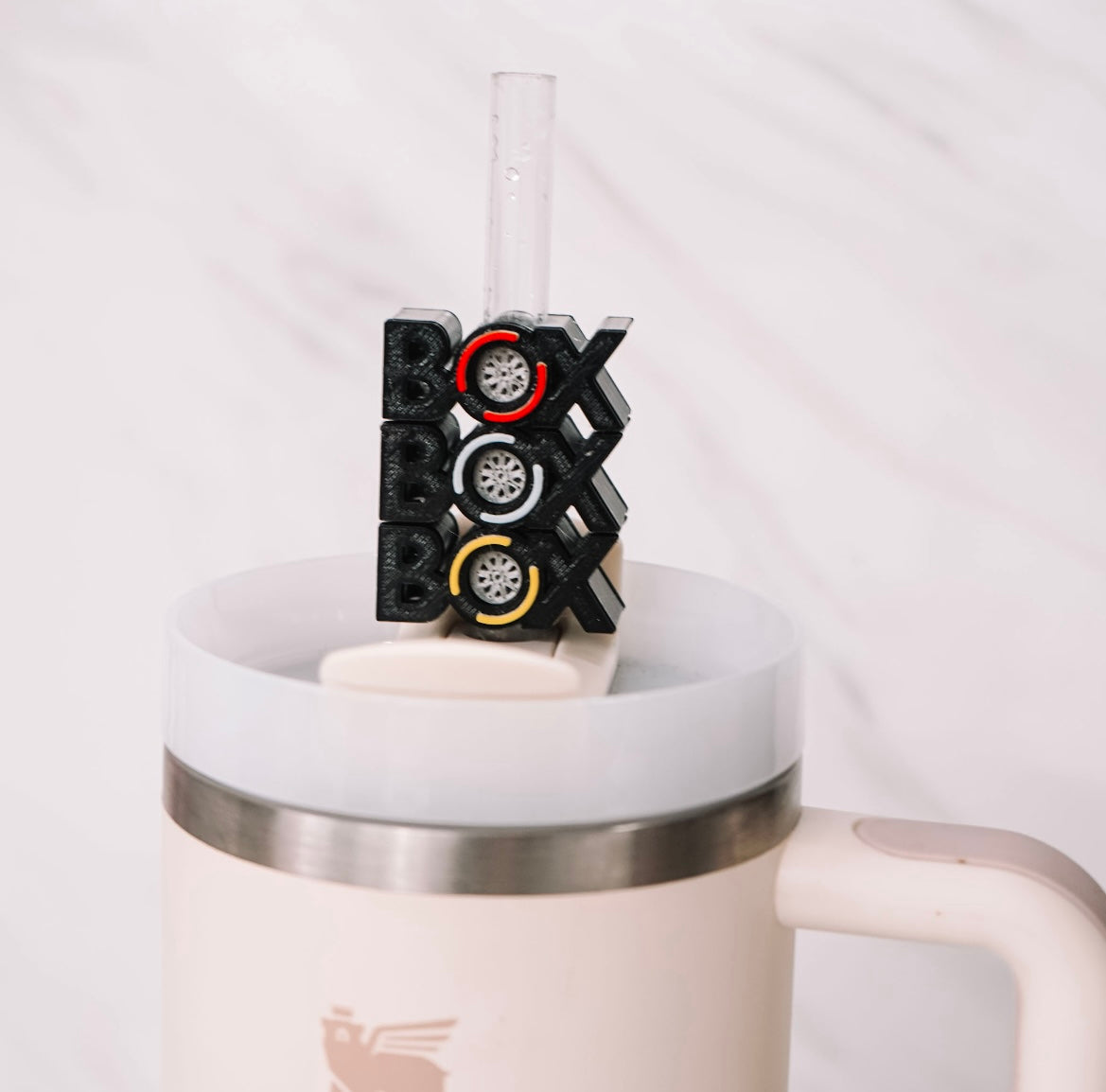 Box Box Box Straw Charm